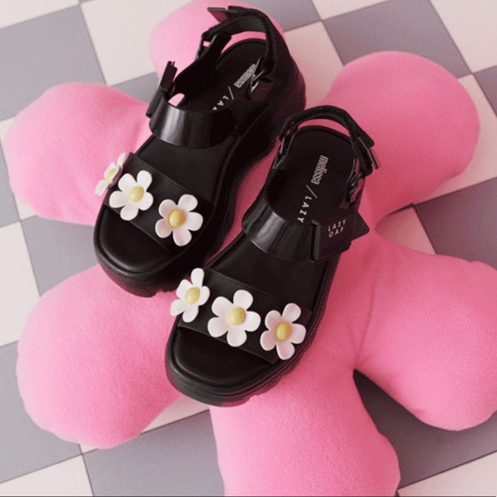 lazy oaf melissa size 6 platform sandals